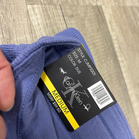 NWT Soft & Cozy Calvin Klein Joggers in dusty blue & heather grey, never worn - Picture 3 of 6